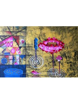 ผลงานศิลปะ "บัวเหลี่ยม"