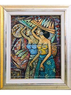 ภาพวาดตกแต่ง "สาวอินโด2"