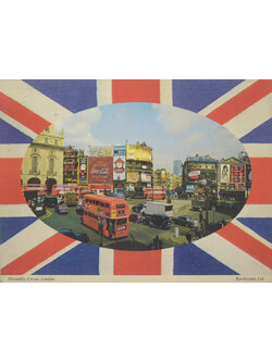 Piccadilly Circus, London. (โปสการ์ดขนาดใหญ่)