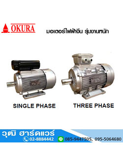 OKURA มอเตอร์ไฟฟ้าจีน 220V, 380V รุ่นงานหนัก