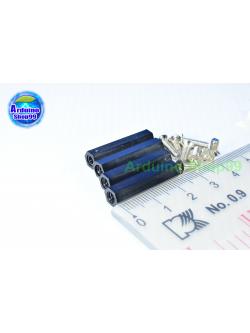 M3*25 column double-pass Black ( 1 ชุด 4 ตัว )+น๊อตหัวตัดแบบฝัง 8 ตัว