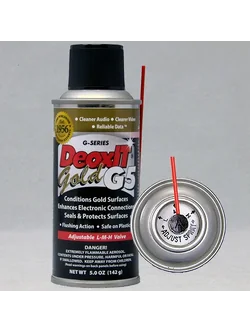 DeoxIT® Gold G5 Spray, 5% solution, flushing action, L-M-H adjustable valve, 142 g (182 mL)