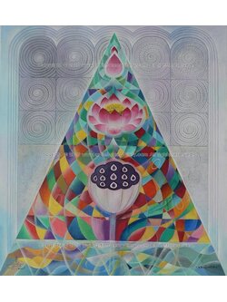 ผลงานศิลปะ "พีรามิดแห่งคุณธรรม"