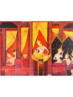 ผลงานศิลปะ "มิติจิตรกรรมไทย"