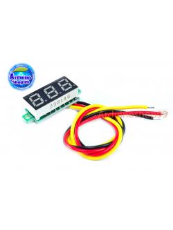 จอแสดงผล ค่าโวลต์ DC voltage meter head 0.28 inch LED DC 0V - 100V (สีเขียว)