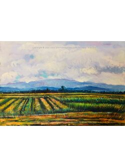 ภาพวาดตกแต่ง "ทุ่งนา"