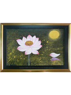 ผลงานศิลปะ "บัวและความว่าง 7"