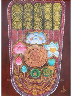 ผลงานศิลปะ "พุทธบาท"