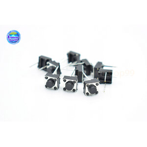 ไมโครสวิตช์ กดติดปล่อยดับ 6*6*5 MM แบบ 2 ขา ขายาว 7mm (จำนวน 10 ชิ้น)