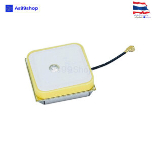 เสาอากาศโมดูล GPS เสาอากาศ GPS ในตัว เสาอากาศระบุตำแหน่ง gps 25x25x8 มม. พร้อมขั้วต่อ IPEX ยาว 2.5 cm