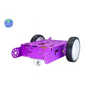 โครงรถหุ่นยนต์ Aluminum alloy robot Smart car ล้อขาว/ยางดำ สี Metallic purple