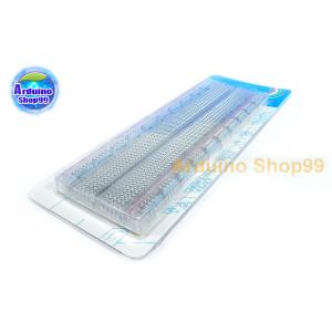 บอร์ดทดลองวงจรขนาด 830 ช่องแบบใส Protoboard Breadboard 830 holes