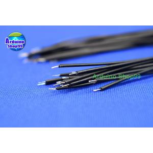 wire 20 cm-Black-20เส้น (หัวชุบตะกั่วพร้อมบัดกรี)