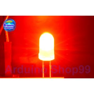 LED 5mm Red(สีแดง) 1 ชุด 5 ตัว