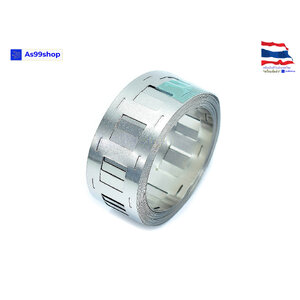 ลวดนิกเกิล หนา 0.15mm กว้าง 19 mm ยาว 5 เมตร spot welding เชื่อมแบตเตอรี่ 18650 แบบ 2 ก้อน