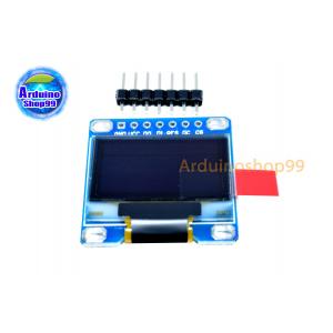 จอแสดงผล OLED ขนาด 0.96 นิ้ว แบบ SPI/I2C สีเหลือง+น้ำเงิน 7 pin
