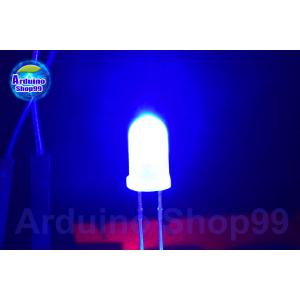 LED 5mm Blue (สีน้ำเงิน) 1 ชุด 10 ตัว