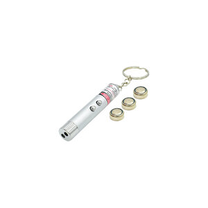 2 in 1 Laser Pointer Pen + Lighting LED Torch (White) พร้อมพวงกุญแจ