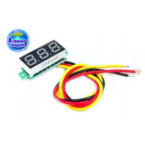 จอแสดงผล ค่าโวลต์ DC voltage meter head 0.28 inch LED DC 0V - 100V (สีเขียว)