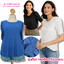 Ha5019 *แบรนด์นอก Maurices* ไซส์ 4x เสื้อยืดผ้าเนื้อนิ่มยืดเยอะ ใส่สบายผิวมากจ้า สีน้ำเงินอมคราม ทรงสวยแขน 3 ส่วนนิ่มไม่ร้อน รอบอก 58 ยืด 62 วงแขน 28 - 32 ชาย 62 - 72 ยาว 30 นิ้ว