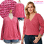Ha6613-2 *แบรนด์นอก Torrid* ไซส์ 3 เสื้อยืดสาวอวบผ้านุ่มสีแดงเข้มอกป้ายแขนยาว รอบอก 58 ยืด 64 วงแขน 24 - 28 ชาย 54 - 66 ยาว 28 นิ้ว