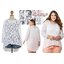 Ha5271 *แบรนด์นอก Cato* ไซส์ 22/24 เสื้อสาวอวบผ้าลูกไม้ทอระบายริ้วสีขาว ผ้าดีมาก ทรงหน้าสั้น หลังยาว (ไม่มีตัวในนะคะ) รอบอก 54 ยืด 60 วงแขน 24 - 28 ชาย 62 - 66 ยาวหน้า 29 หลัง 38 นิ้ว