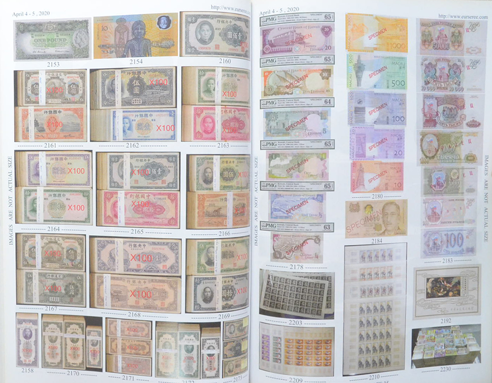 Eur-Seree Collecting Co., Ltd. Sale # 55 Stamps-Coins-Banknotes-Collectbles