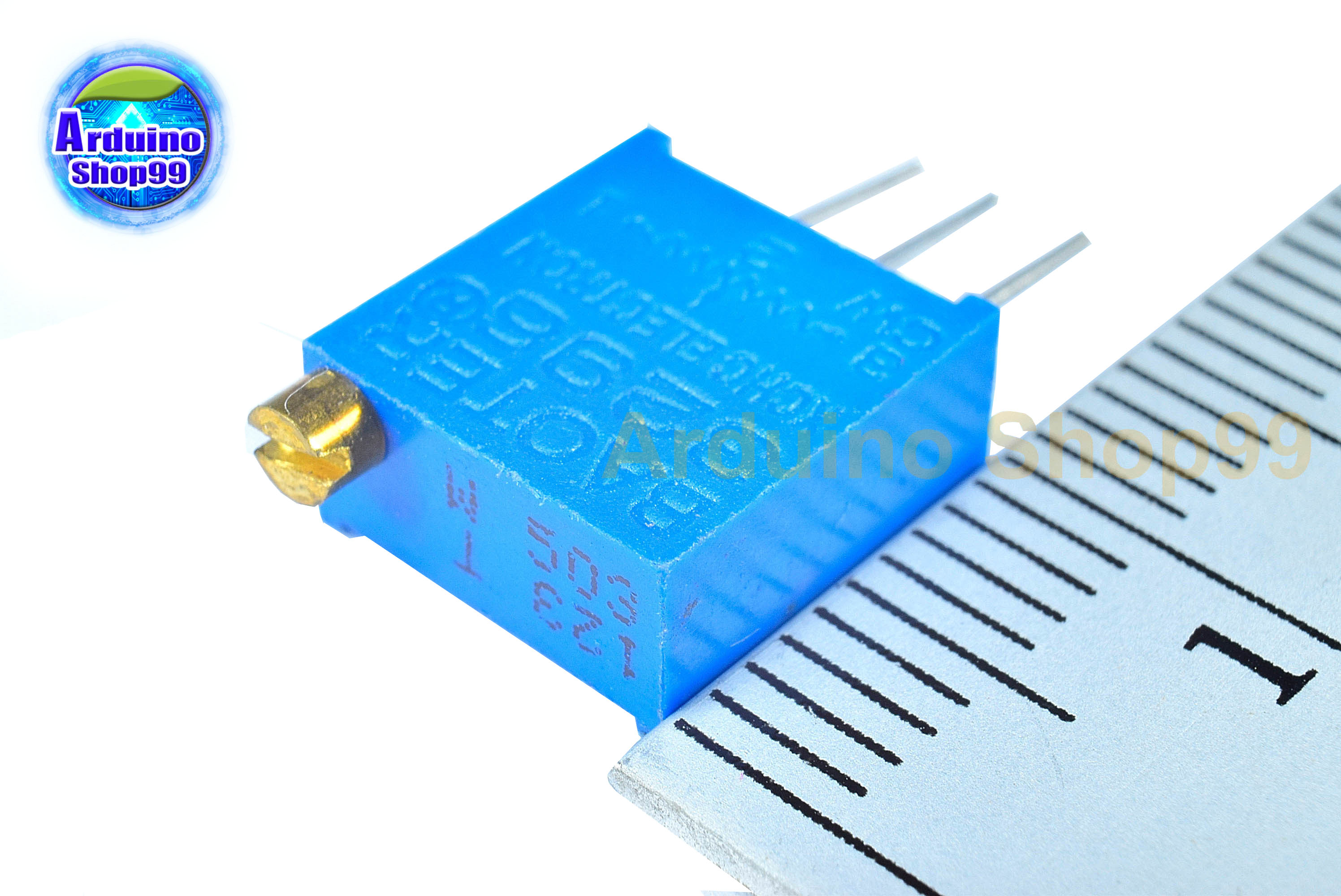 2k Ohm ความต้านทานปรับค่าได้ #3296(Tower) 2 ตัว