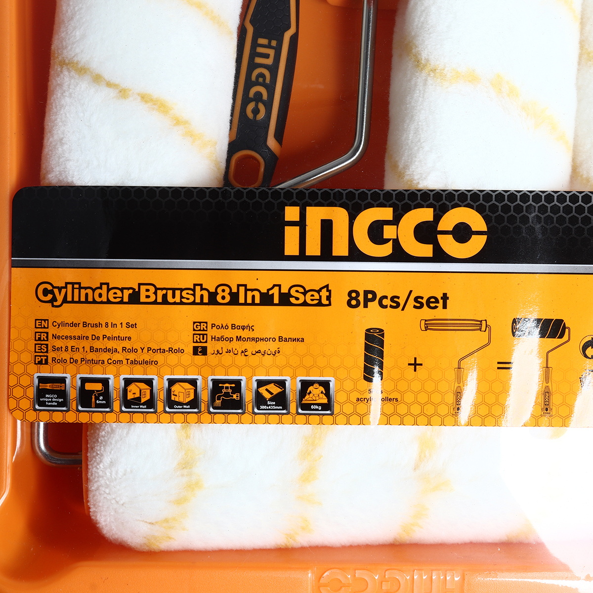 INGCO HKTCB83230083 ชุดลูกกลิ้งทาสี 8in1