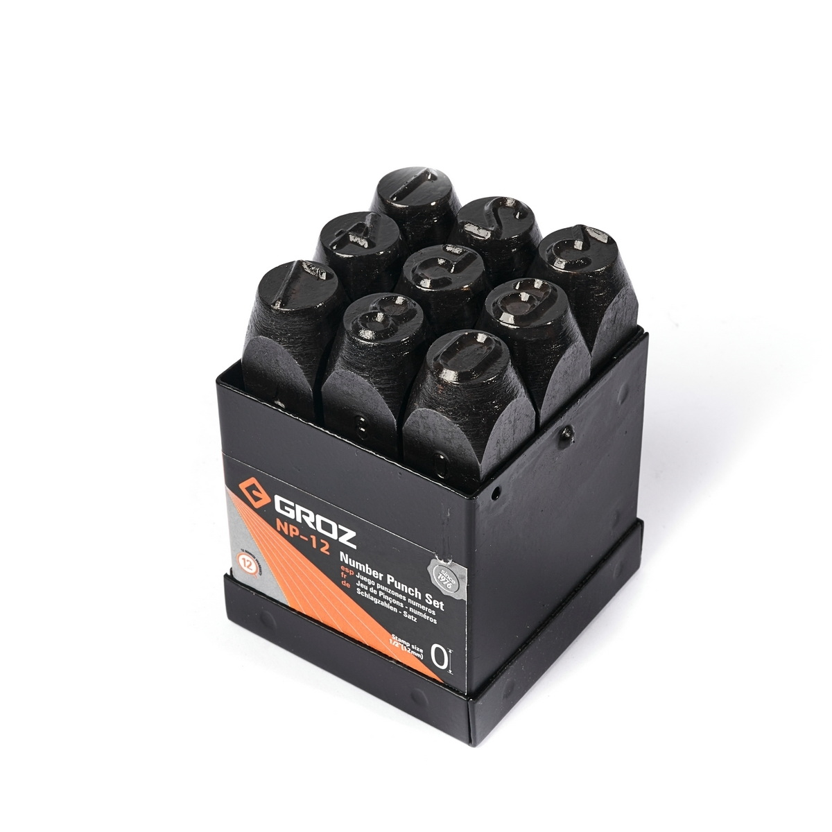 GROZ เหล็กตอกตัวเลข 1-12mm ความแข็ง 58-62 HRC