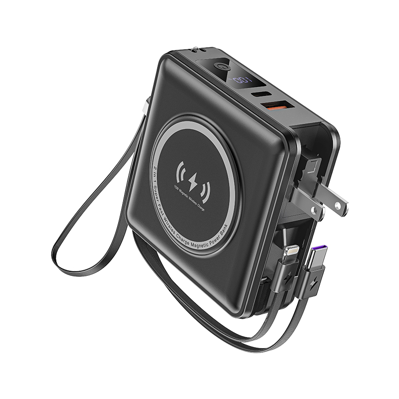 d-power พาวเวอร์เเบงค์ รุ่น B19 Plus 15000mAh มีอะเเดปเตอร์ในตัว ชาร์จไร้สายได้ (มอก.2879-2560) ประกัน 1 ปี