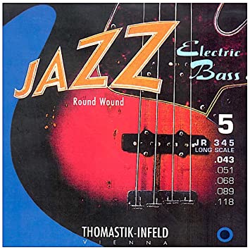 Thomastik Infeld JR345 Nickel Round wound 5 String Long Scale 43-118