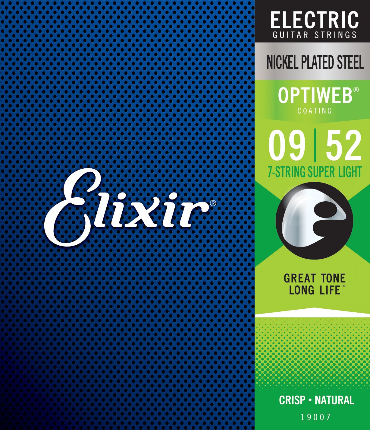 Elixir - สายกีตาร์ 7 สาย OPTIWEB Super Light 09-52