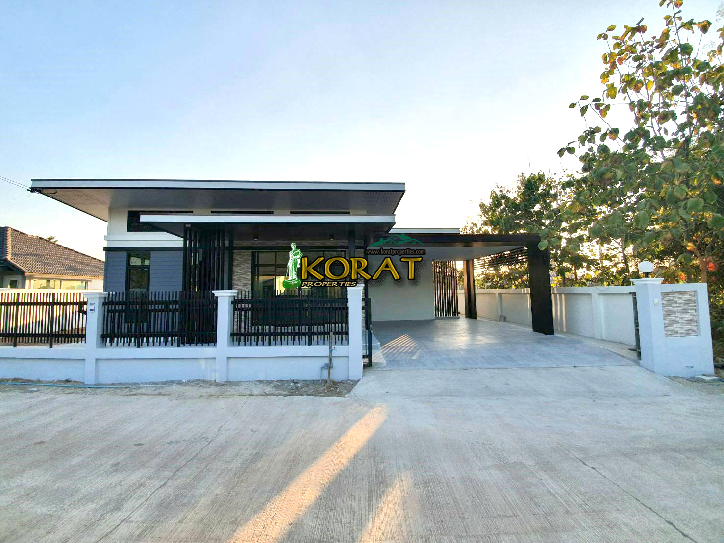 ขายบ้านเดี่ยวใหม่ ชั้นเดียว 82ตรว. โซน เซฟวัน # รหัสทรัพย์ KP-0235