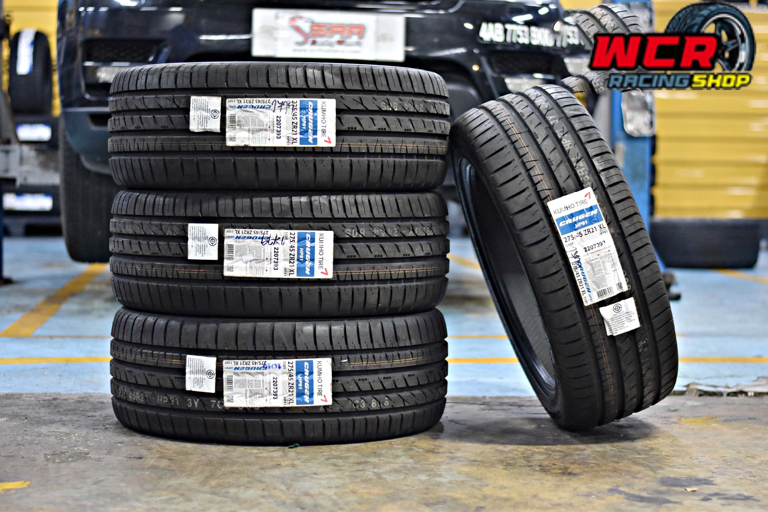 ยาง KUMHO CRUGEN HP91 ขนาด275/45ZR21 ยางสำหรับรถLAND ROVER RANGE ROVER