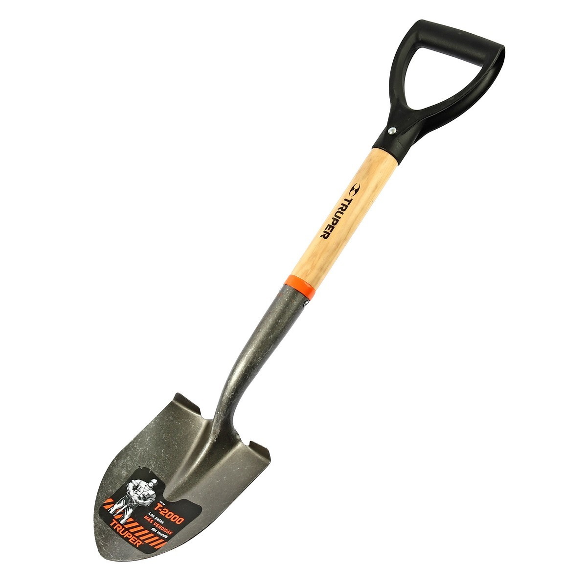 TRUPER 17193 (TR-BY) พลั่วปลายแหลม 15x36cm ยาว 72cm
