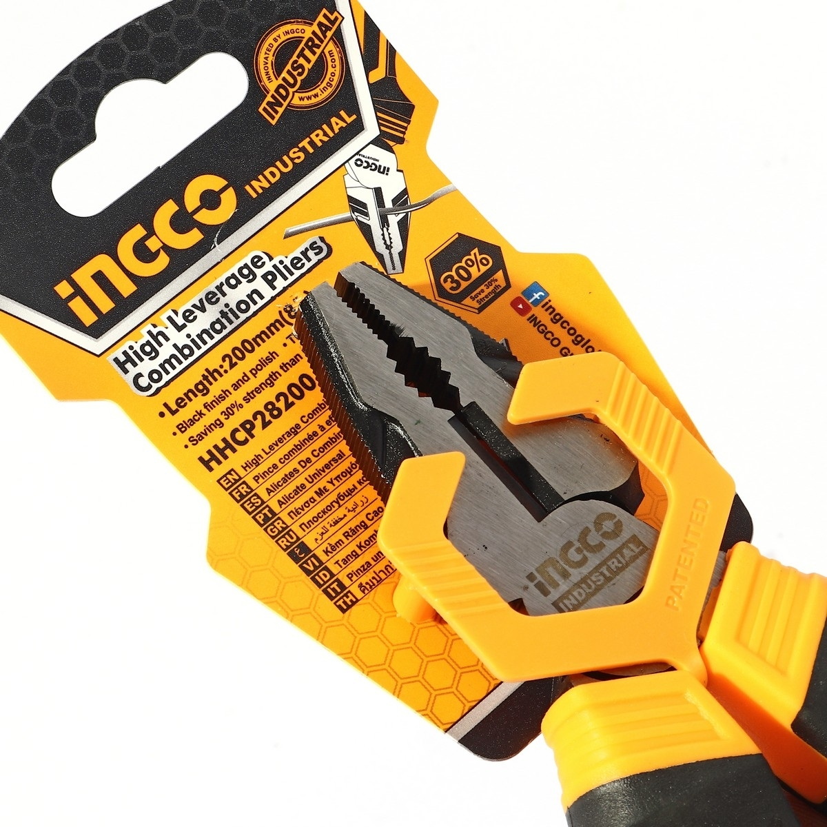 INGCO HHCP28200 คีมปากจิ้งจก 8"