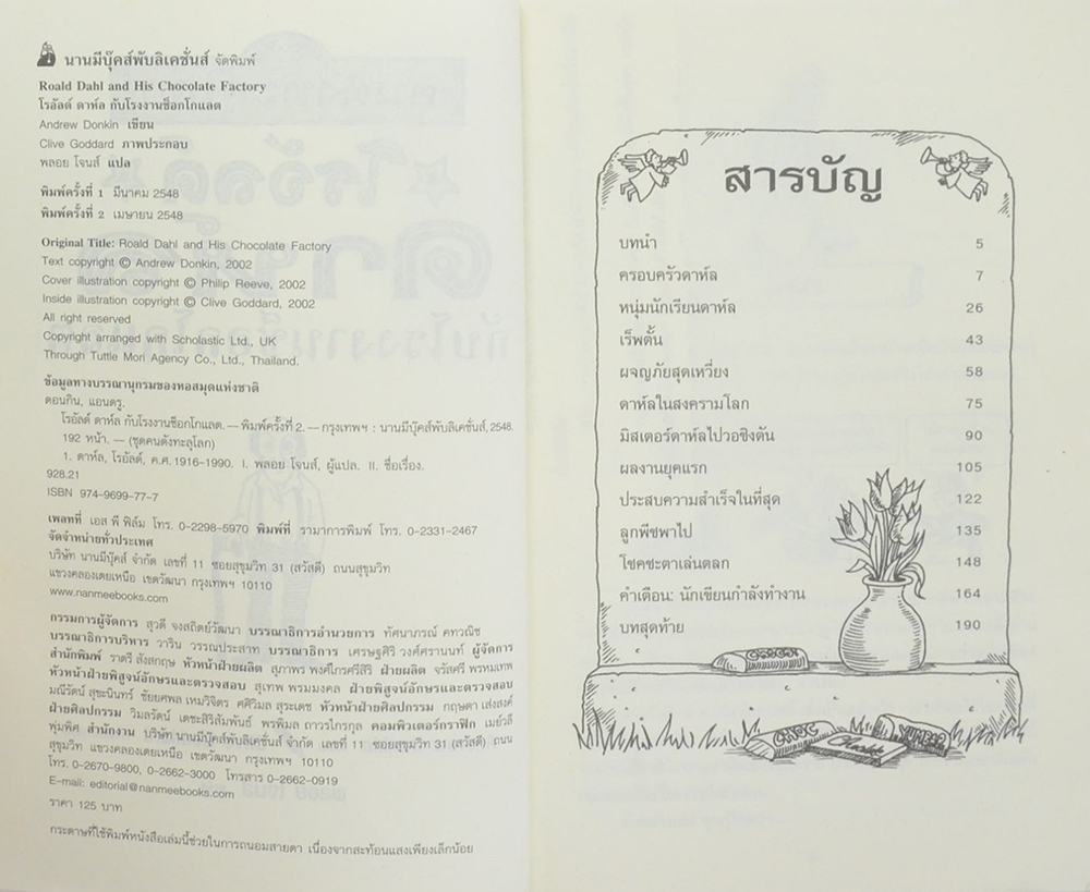 โรอัลด์ กาห์ล กับโรงงานช็อกโกแลต