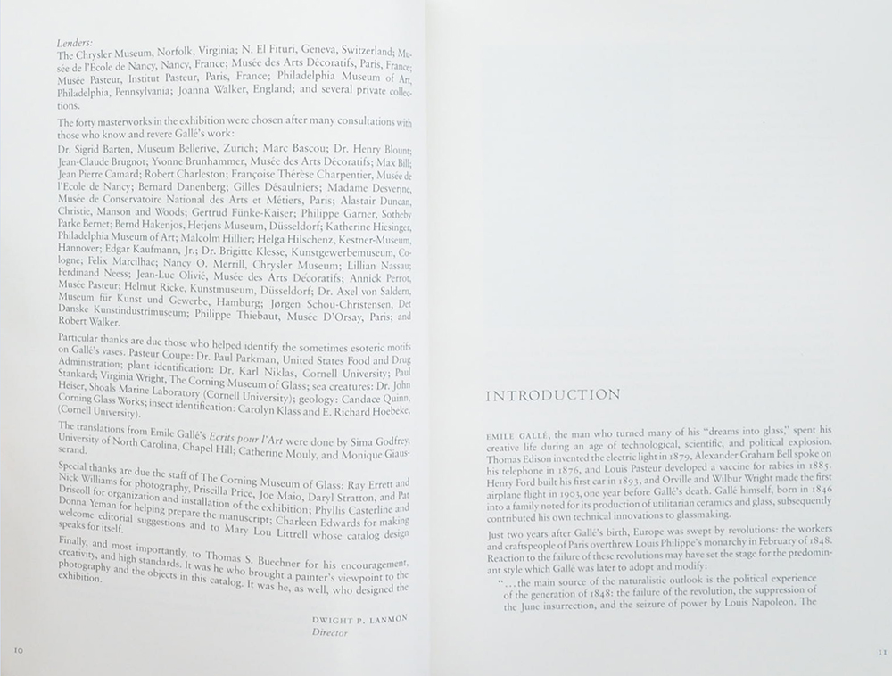 EMILE GALLE DREAMS INTO GLASS