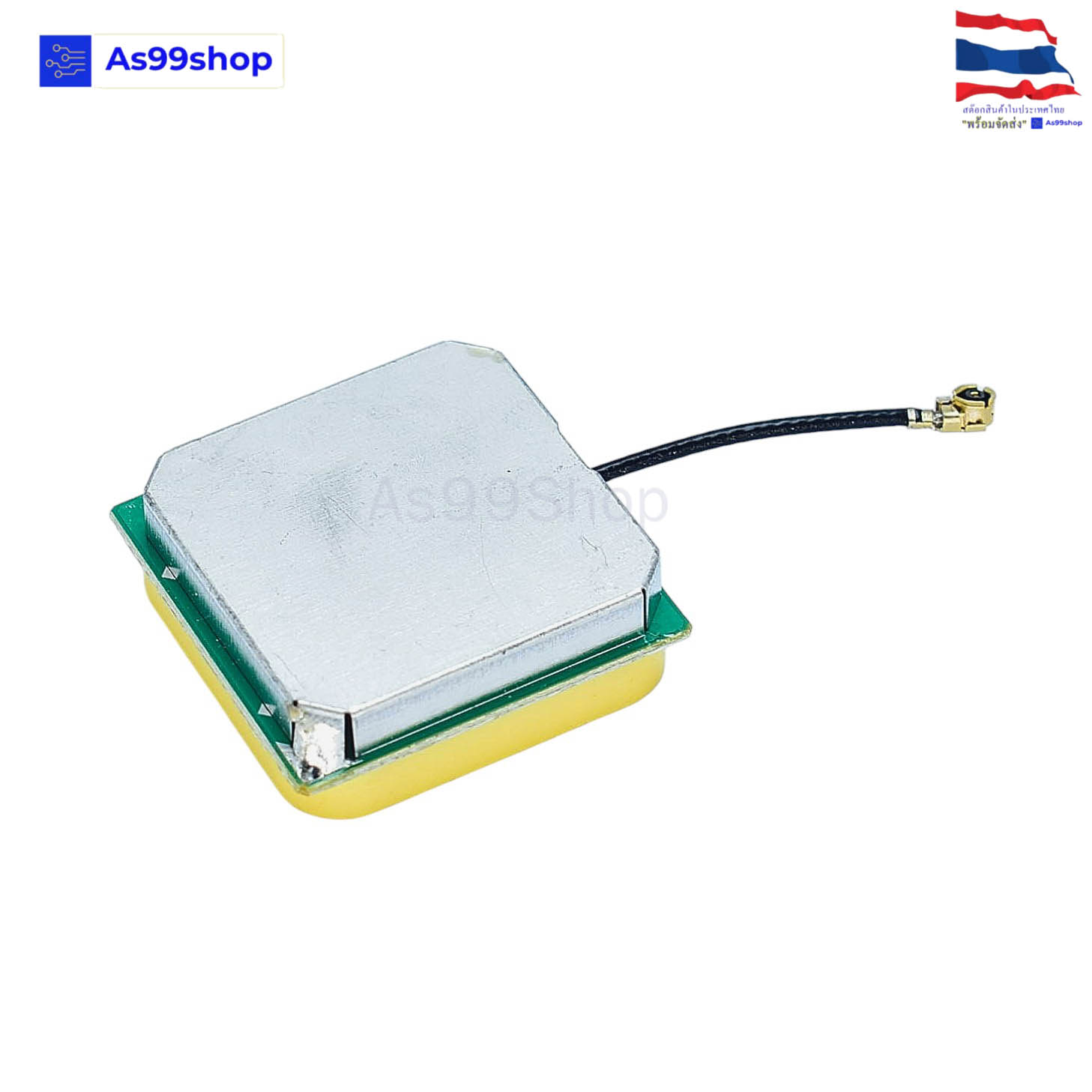 เสาอากาศโมดูล GPS เสาอากาศ GPS ในตัว เสาอากาศระบุตำแหน่ง gps 25x25x8 มม. พร้อมขั้วต่อ IPEX ยาว 2.5 cm