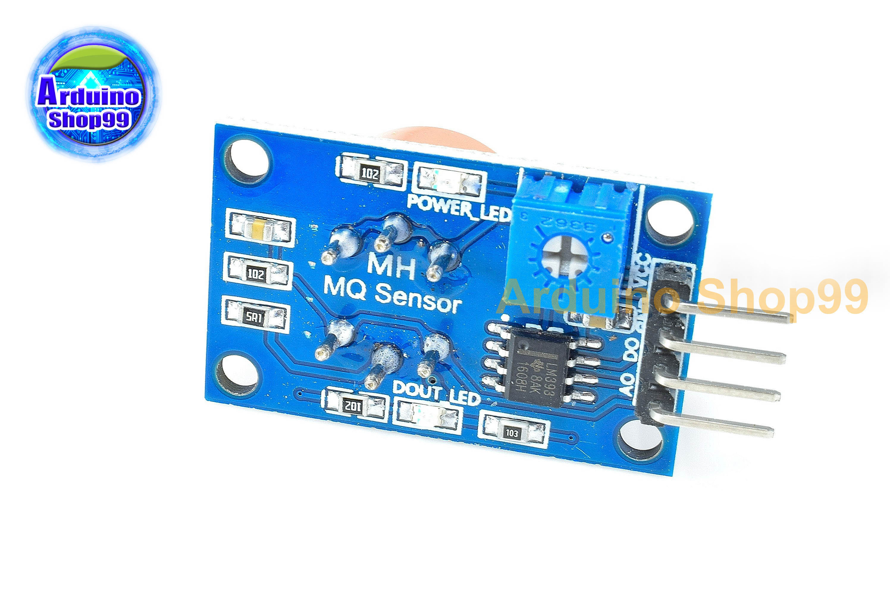 Sensor MQ-3 เซ็นเซอร์สำหรับตรวจวัดระดับแอลกอฮอล์ในอากาศ