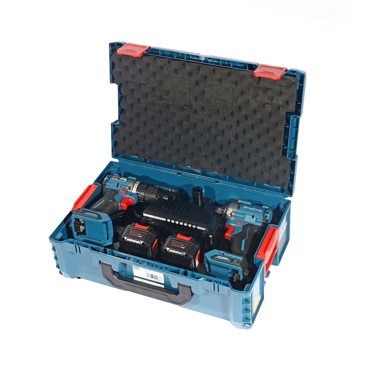 Dong Cheng DCKIT28-EK ชุด COMBO DCJZ2060i สว่านกระแทก+DCPB358 บล็อก 1/2" 20V