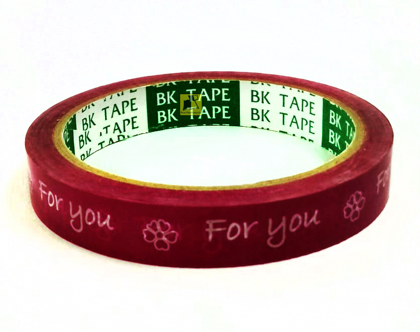 สก็อตเทป For you สีชมพู ความยาว 50 หลา