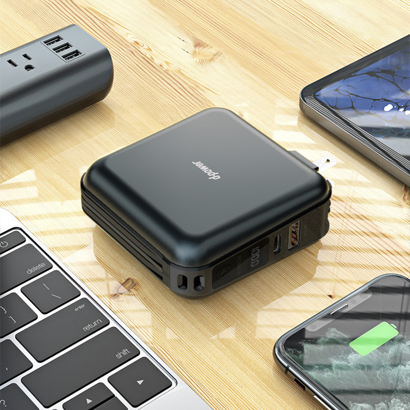 d-power พาวเวอร์เเบงค์ รุ่น B19 ความจุ 15000mAh ชาร์จเร็ว 18วัตต์ มีอะเเดปเตอร์ในตัว (มอก.2879-2560) ประกัน 1 ปี