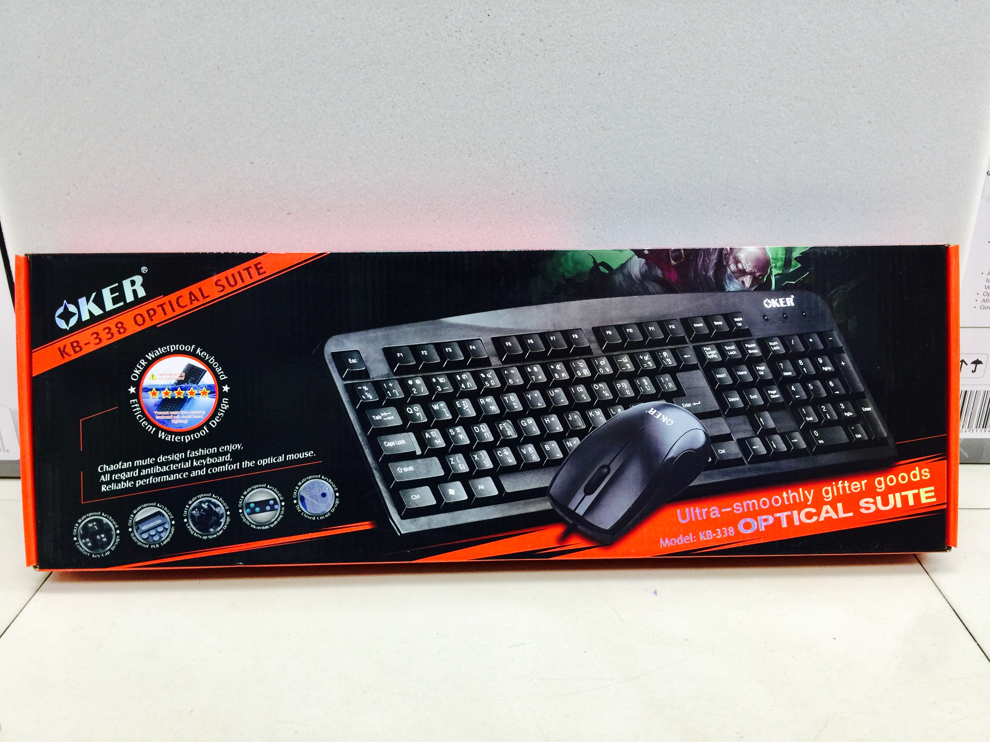 Keyboard and Mouse Oker KB-338