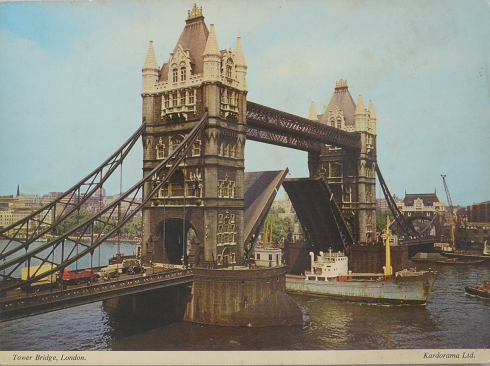 Tower Bridge,London. (โปสการ์ดขนาดใหญ่)