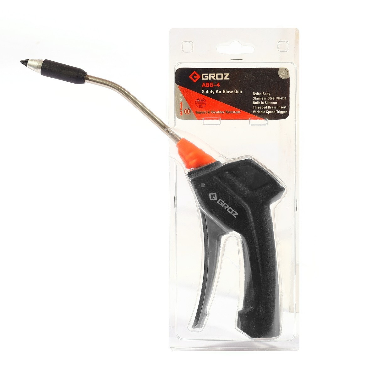 GROZ ABG/4/1-4F/BSP ปืนลมด้ามไนลอน ก้านยาว 140mm