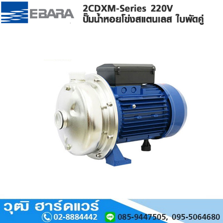 EBARA 2CDXM-Series ปั๊มน้ำหอยโข่งสแตนเลส ใบพัดคู่ 220V