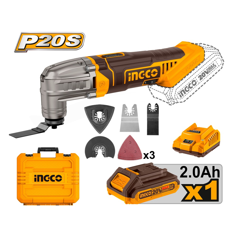 INGCO CMLI20228 เครื่องมืออเนกประสงค์ไร้สาย 20V แบตx1