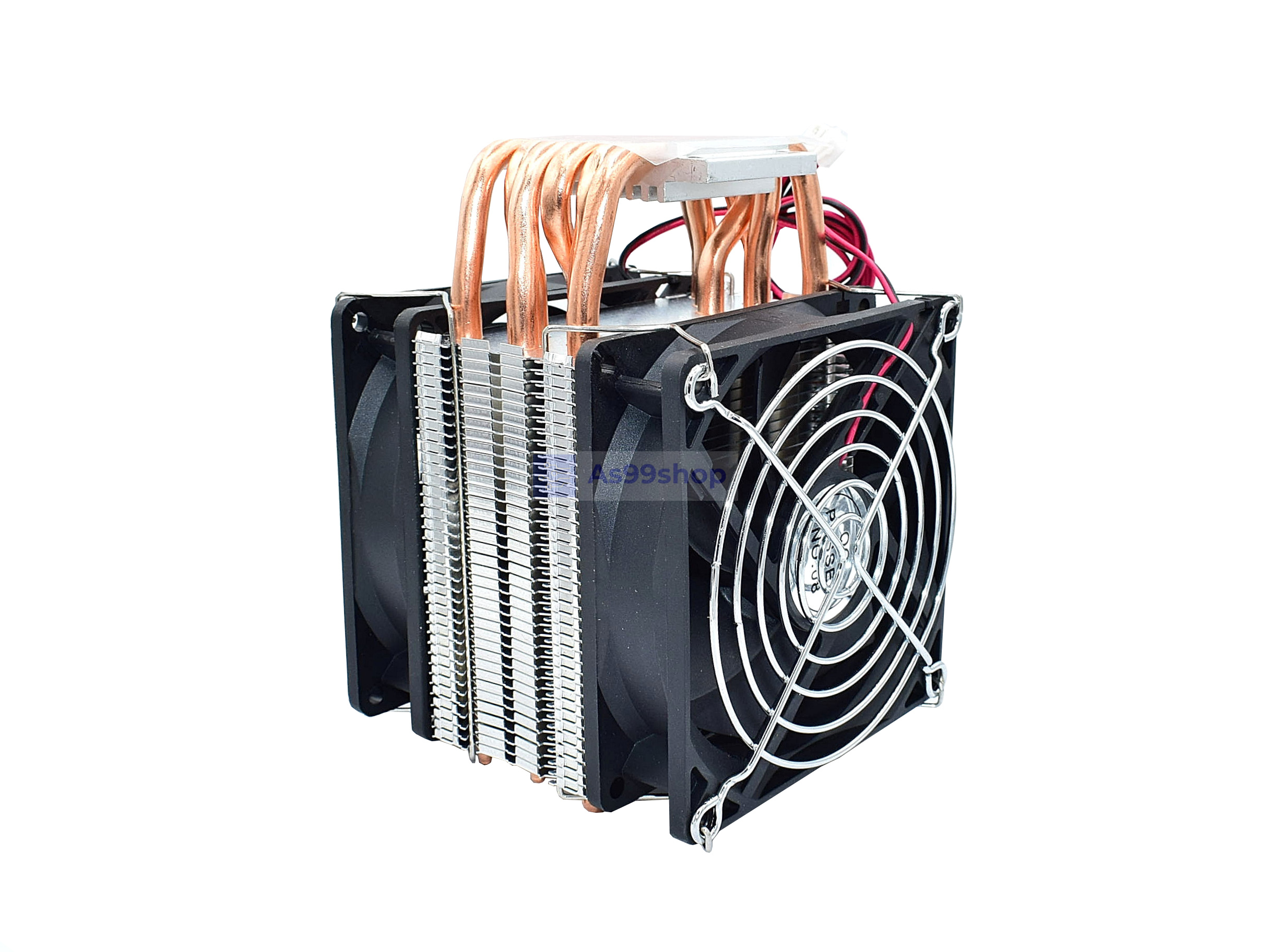 ชุดถ่ายเทความร้อนขนาด 6 ท่อ 6 heat pipe radiator 40*40 semiconductor refrigeration chip DIY